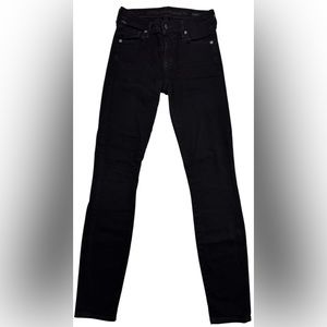 Citizens of Humanity Thompson Mid Rise Black Skinny Pant Womens 25